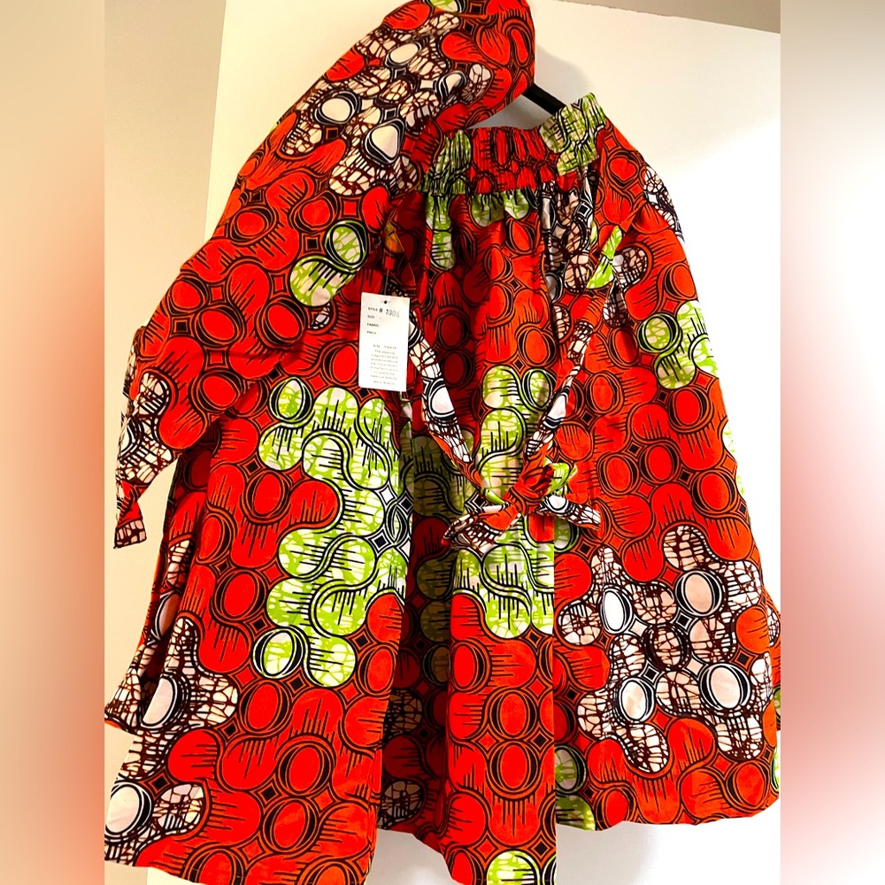 NEW ANKARA printed skirt with turban